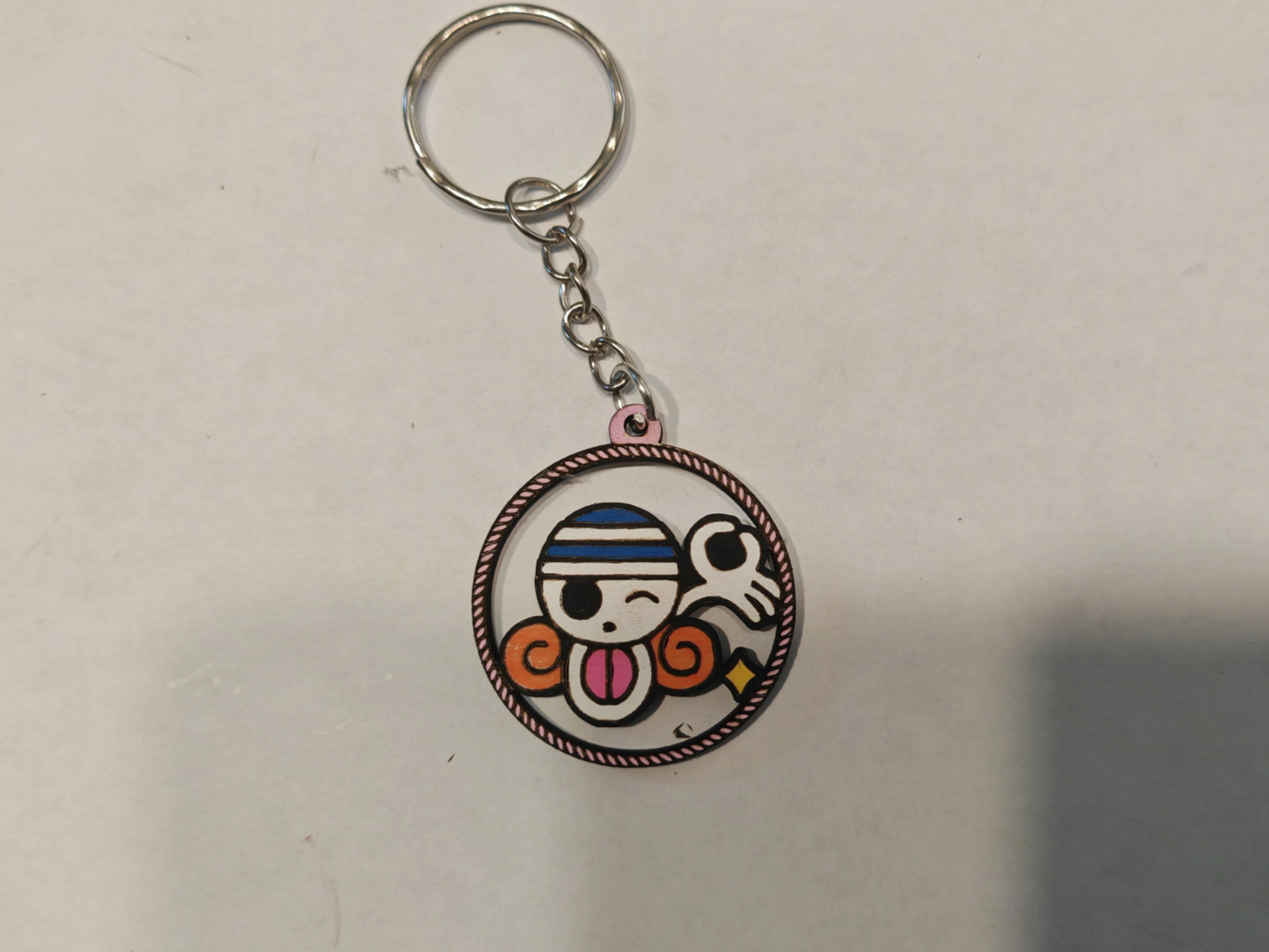 Nami Round Charm Keychain colored design idea