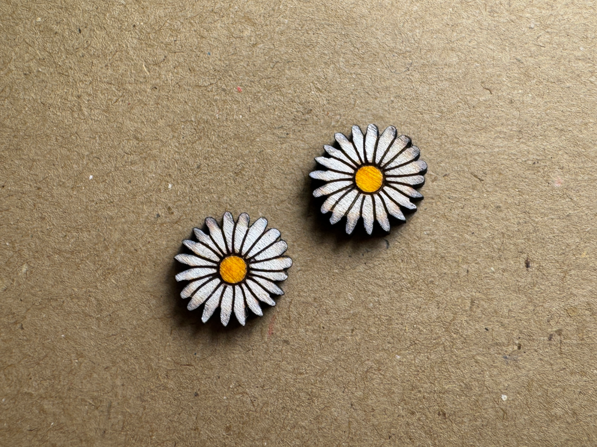 Chamomile Flower Stud Earrings gift for mom idea