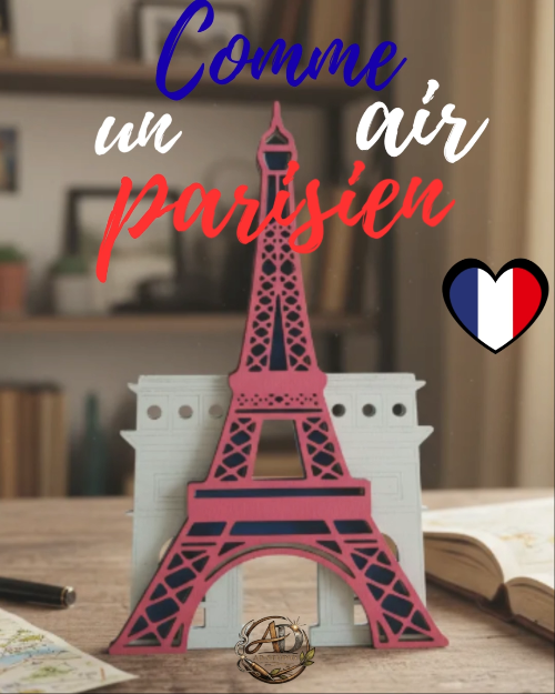 [Laser cut and engrave] Statuette de la tour Eiffel et de l'arc de triomphe