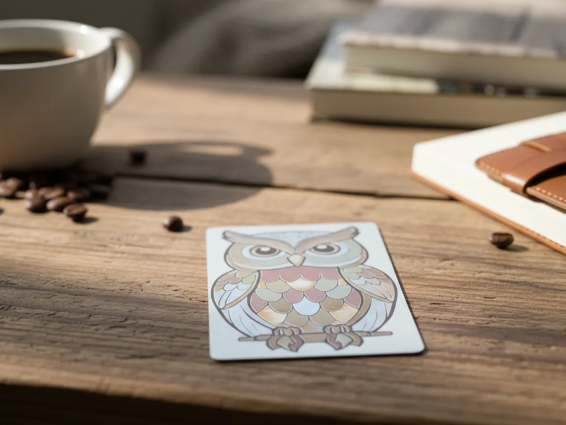 Podložka s ilustrací sovy papírové podložky