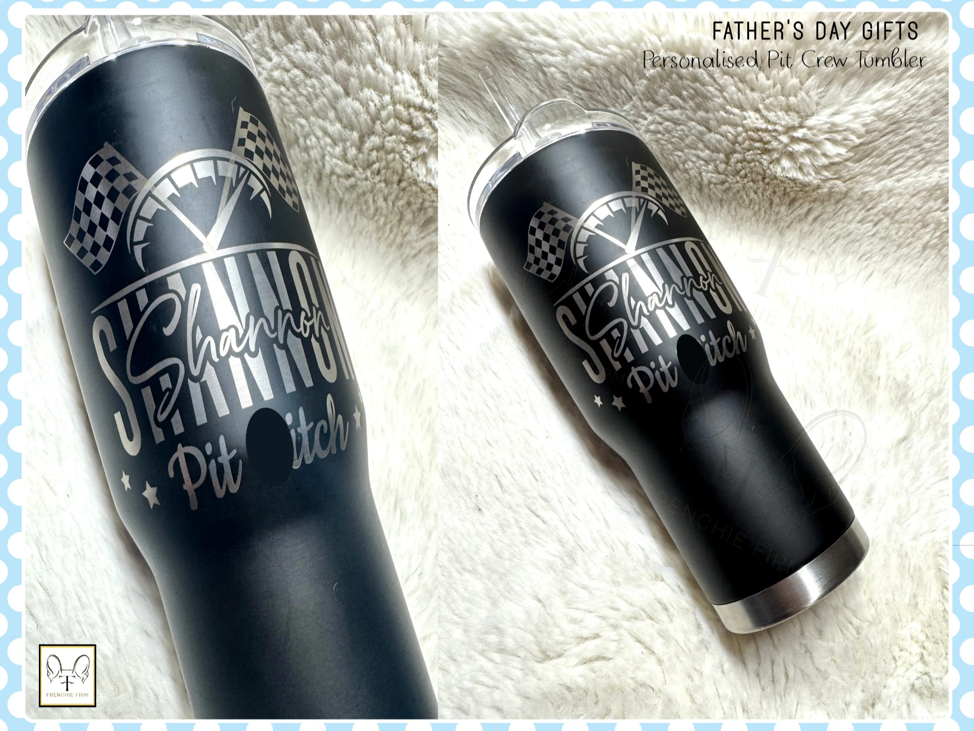Personalized Pit Crew Racing Tumbler gift idea