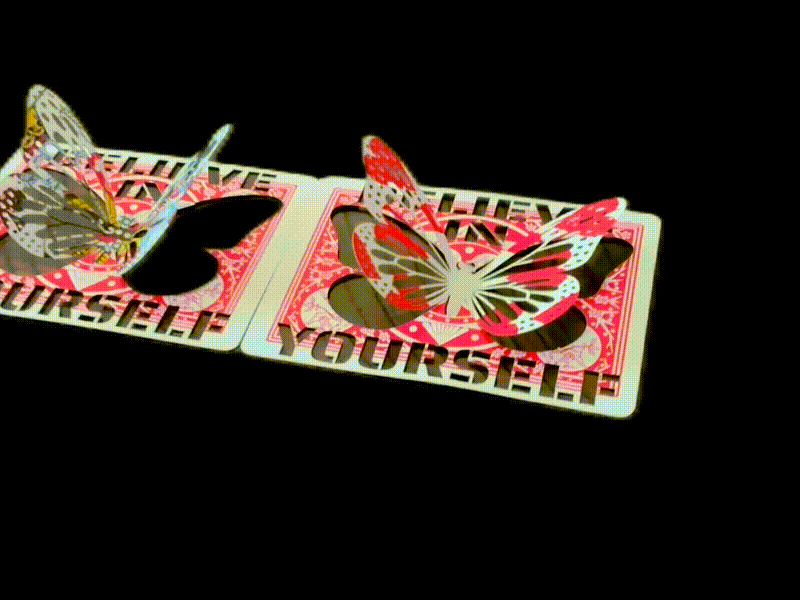 Playing Card Butterfly Popout