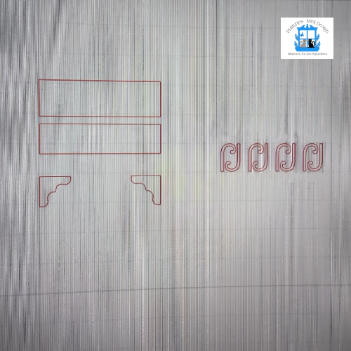 [Laser cut and engrave] Miniatur Wandgarderobe 1:12 / Mini Wardrobe 1:12