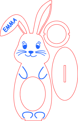 Osterhase mit Name.xcs