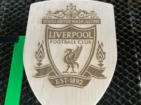 Liverpool Football Club Wooden Shield Wall Plaque sports logo design