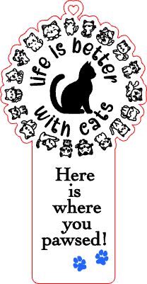 Life is Better With Cats - Bookmark.xcs