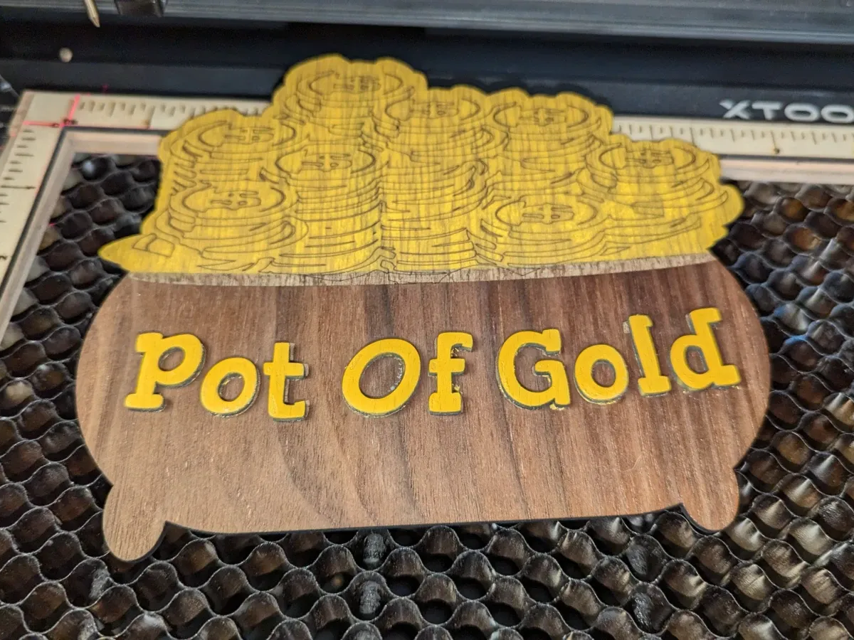 Pot of gold ornament for St. Patrick's Day