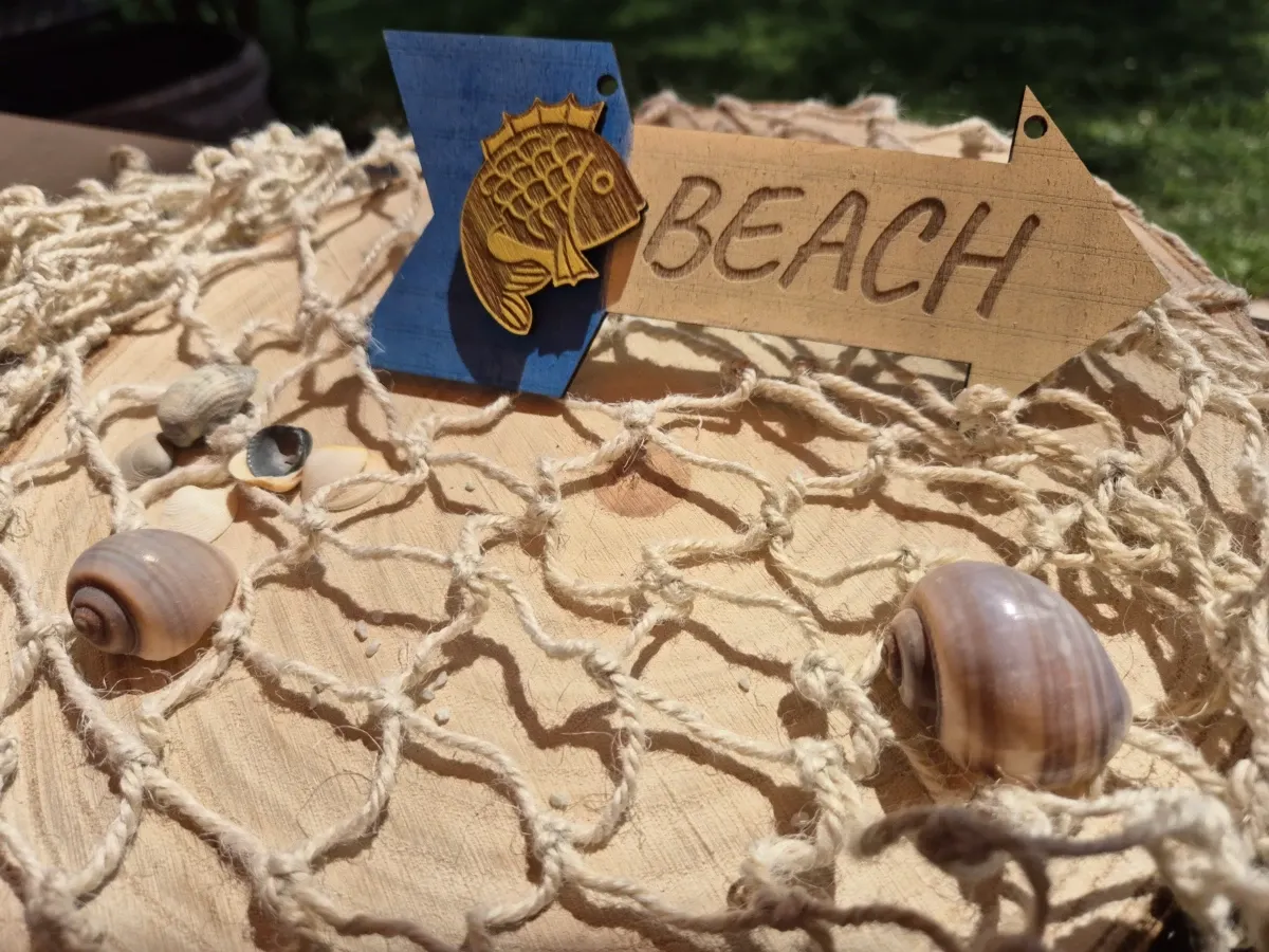 Beach sign laser cut summer decor design