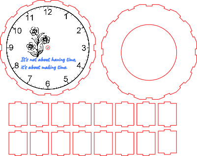 Box Clock Flowers.xcs