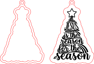 Jesus is The Reason for the Season Ornament.xcs