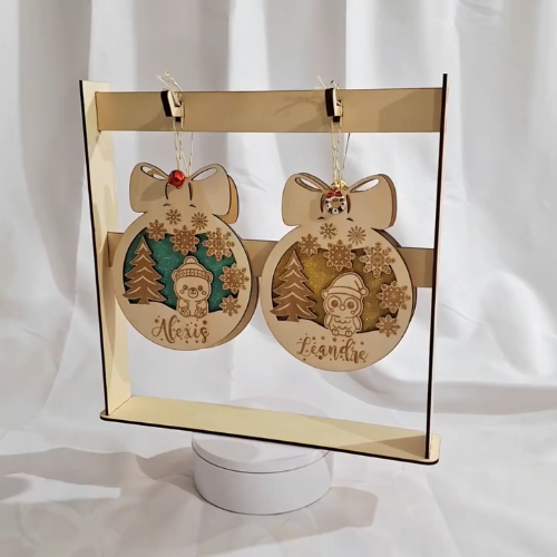 [Laser cut and engrave] Laser cut ornaments support