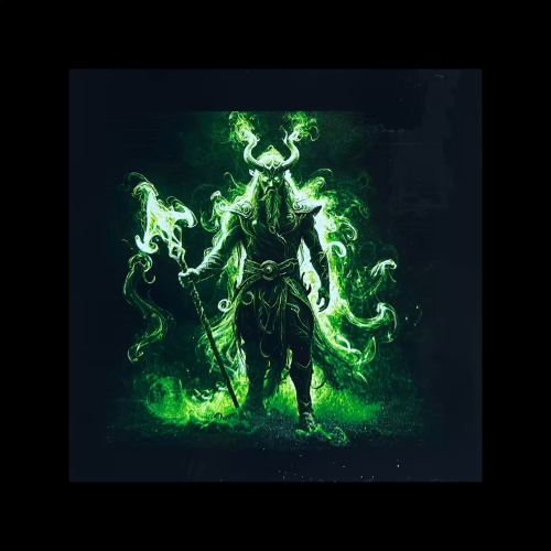 [Laser cut and engrave] Laser Engraved Digital Artwork on Layer Painted Canvas