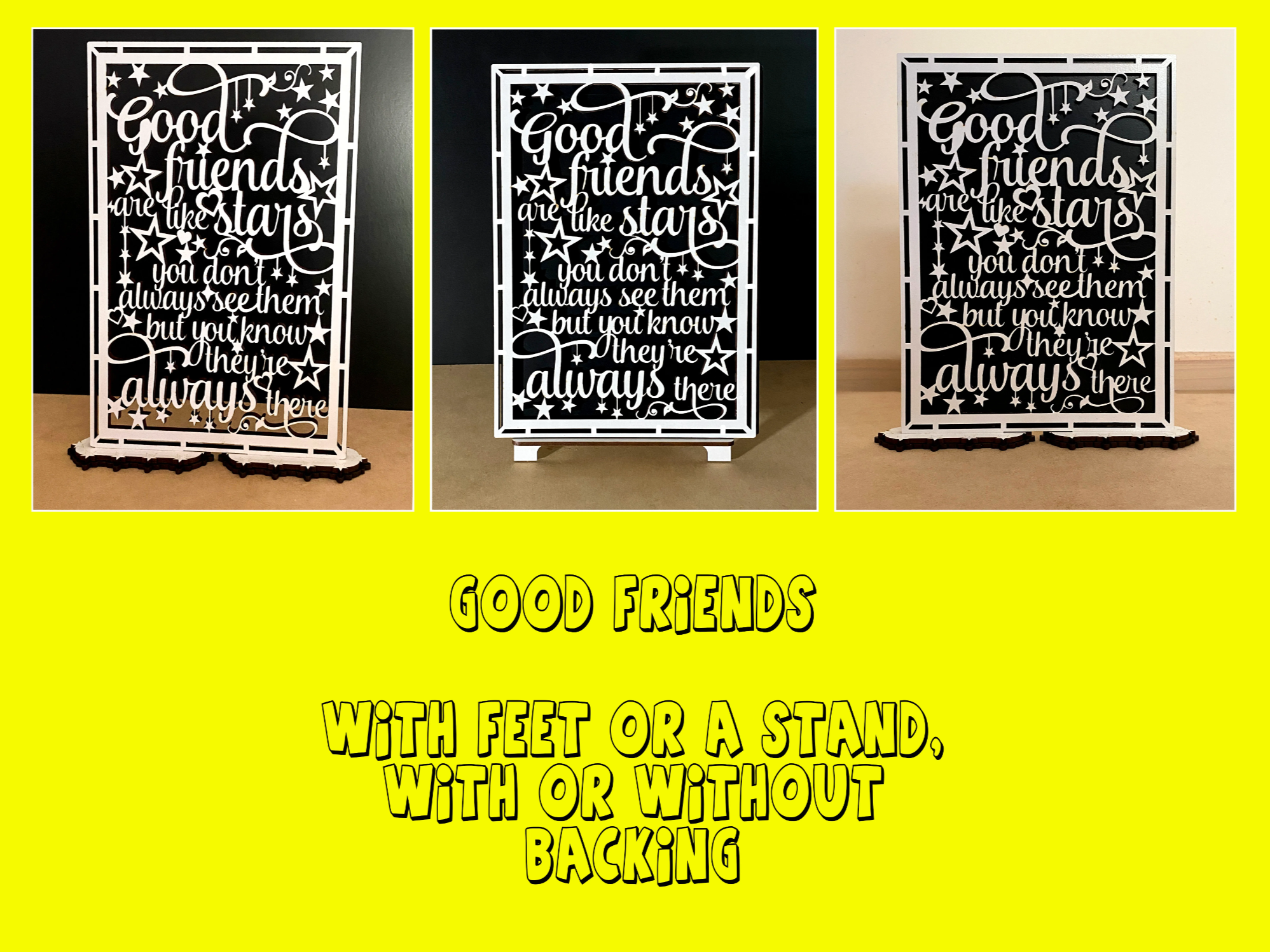 "Good Friends Are Like Stars" Ornament gift design