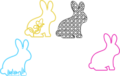 Ornement Printemps Lapin.xcs