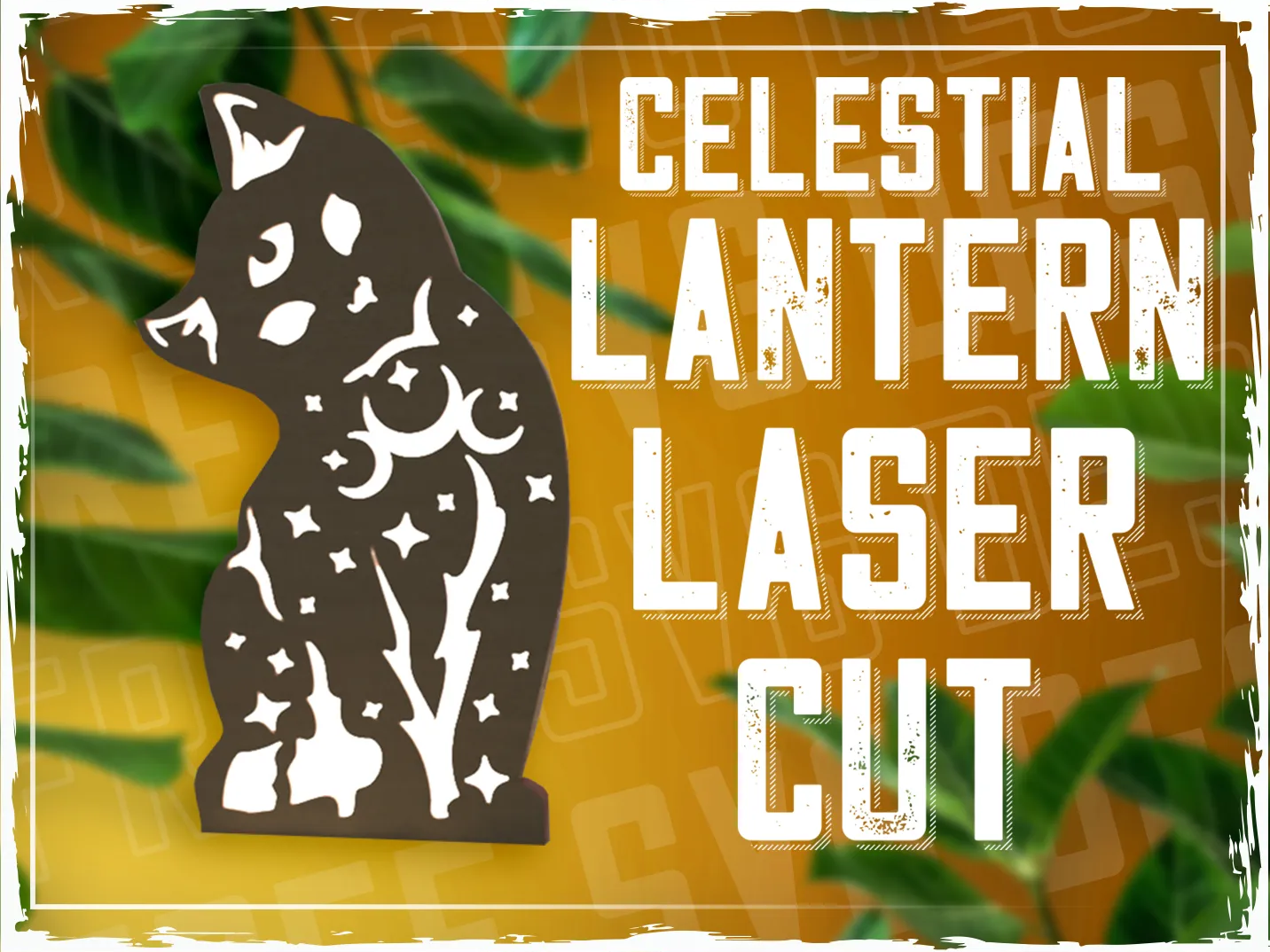 Celestial Glow Lantern Night Lamp laser-cut night lamp idea