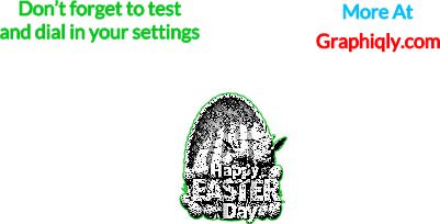 Happy Easter Day Sign 3D Illusion.xcs
