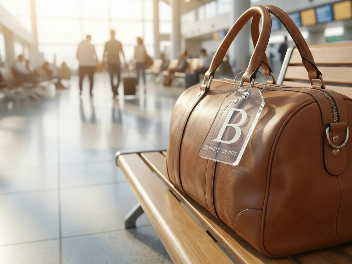 Acrylic luggage tag
