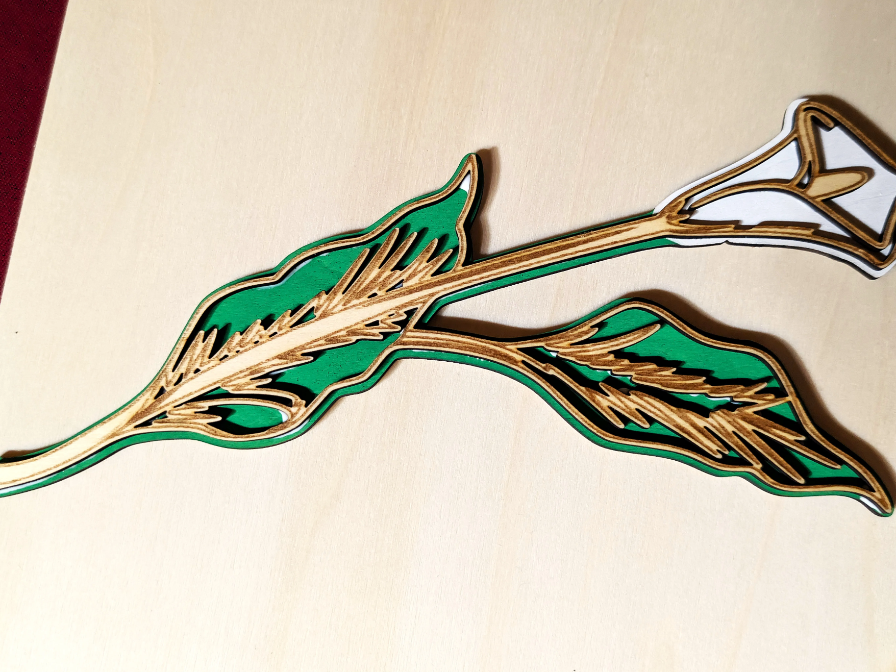 Wooden Flower — Arum Lily wooden flower design