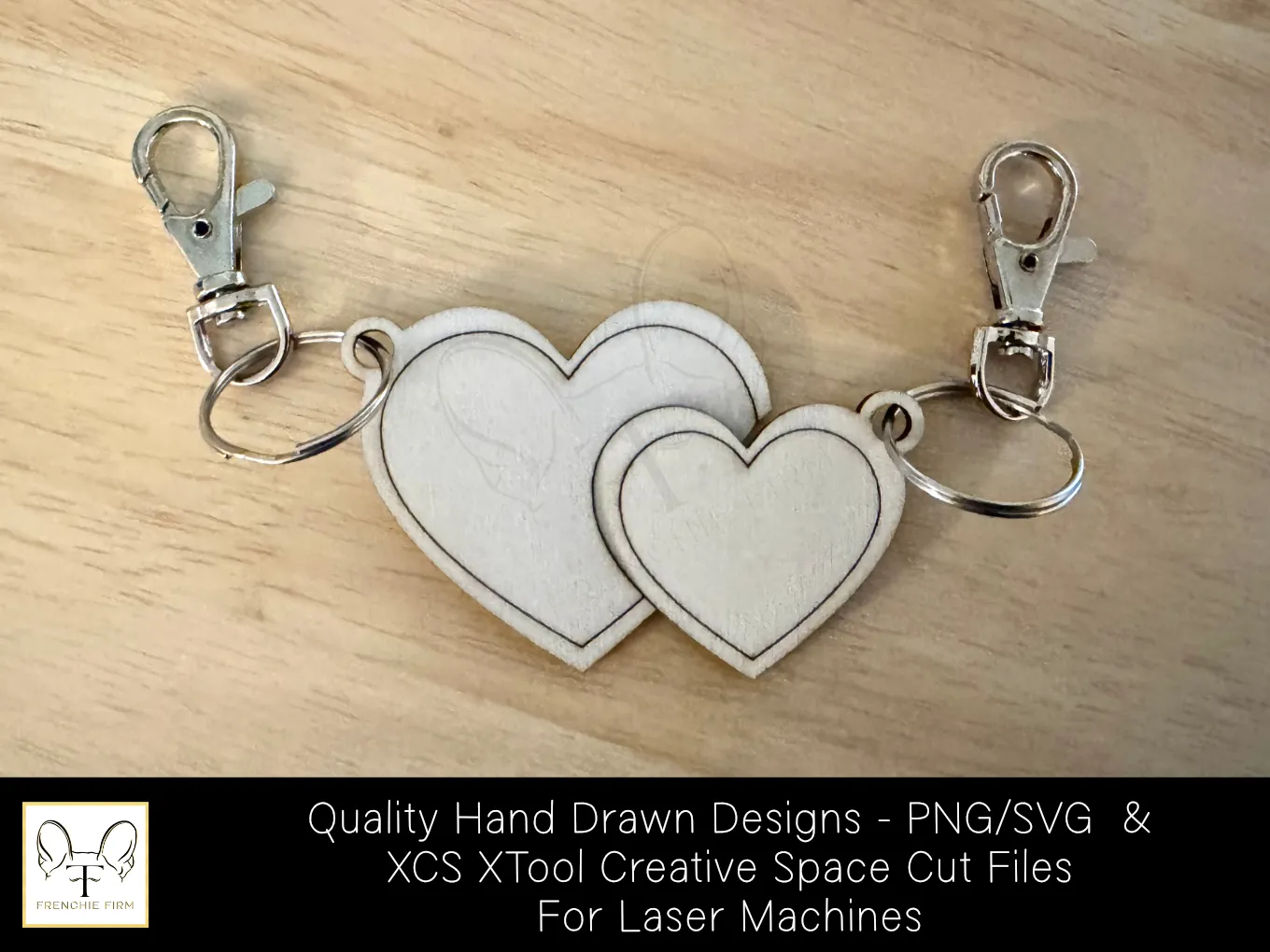 Hand-Drawn Heart Keychain Design Bundle valentines day gift design
