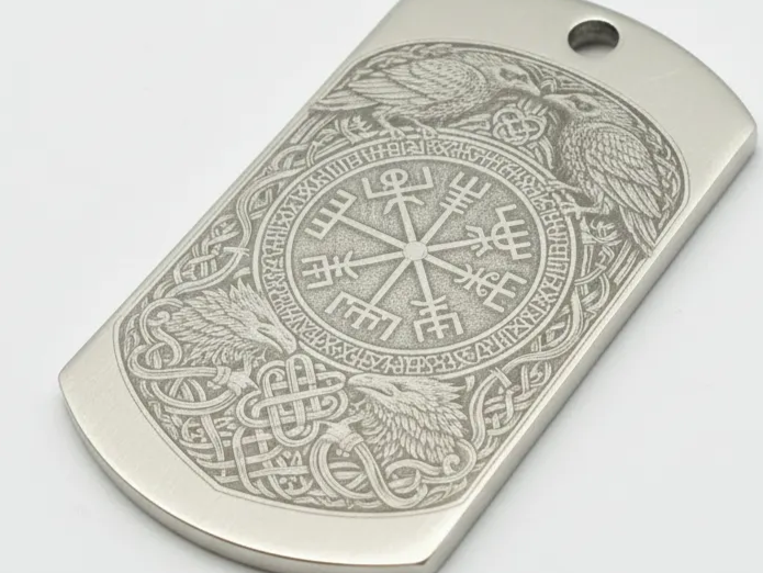 Viking Symbol Stainless Steel Pendant dog tag pendant design