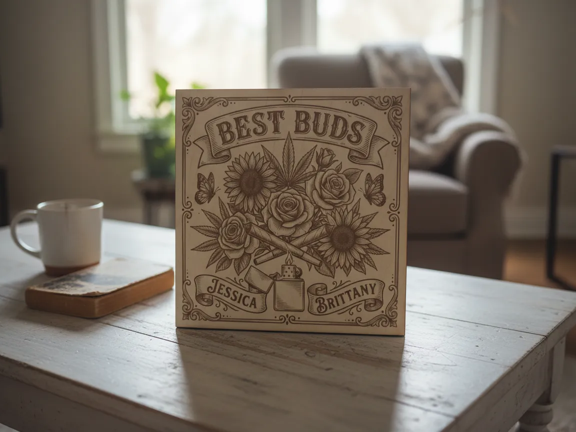 BestBuds Wall Art gift design