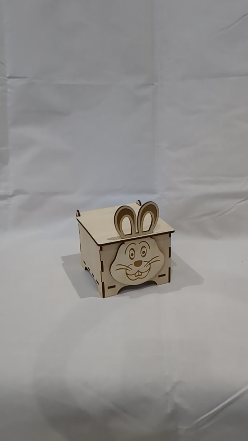 [Laser cut and engrave] Gift Easter Box Bunny Laser Cut Pattern, Easter Design, Laser Cutting Template