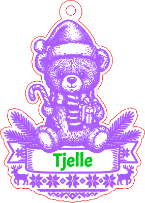 Personalized Bear Christmas Ornament.xcs