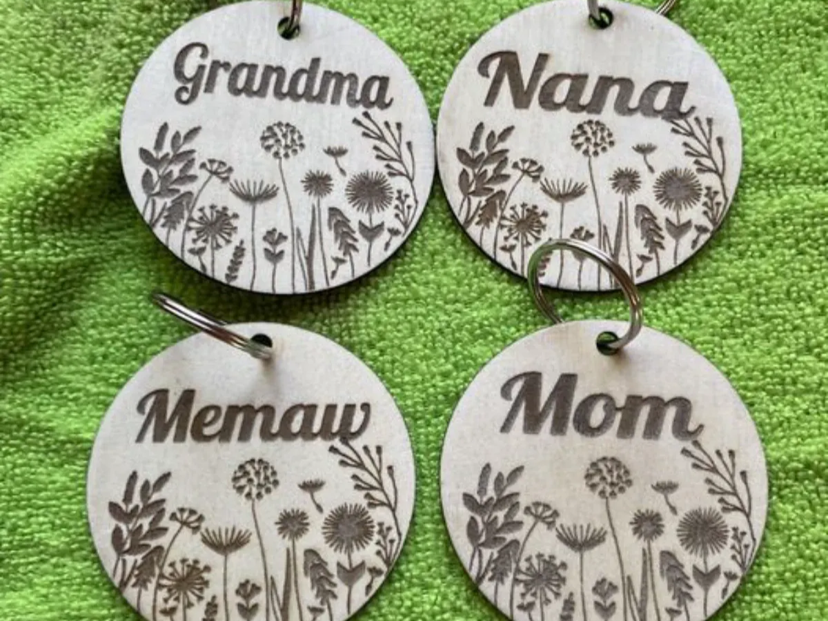 Mother, Grandma, Memaw & Nanna Keychain Set gift design
