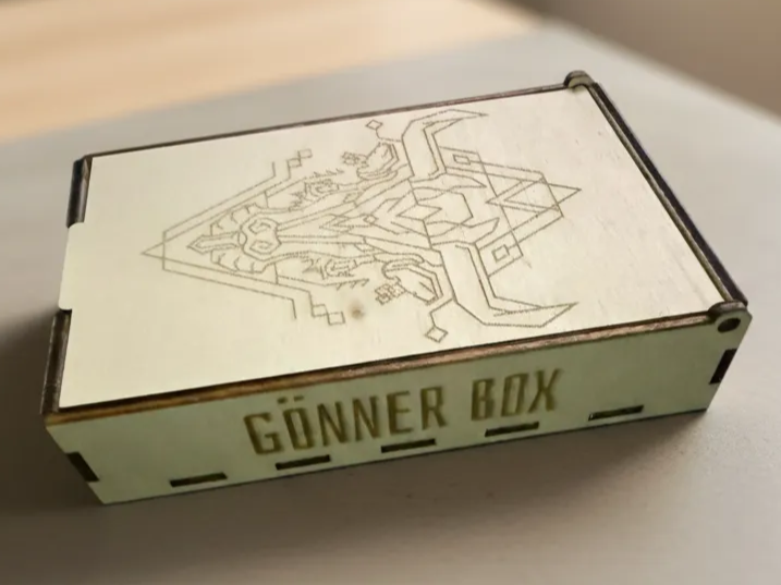 Money Box (Spardose) gift box design