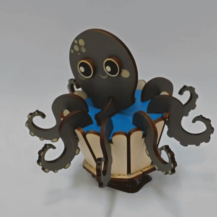 [Laser cut and engrave,Blade cut] OctoWalker