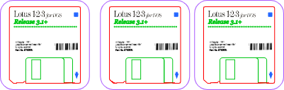LOTUS 123 Floppy Disk Coasters.xcs