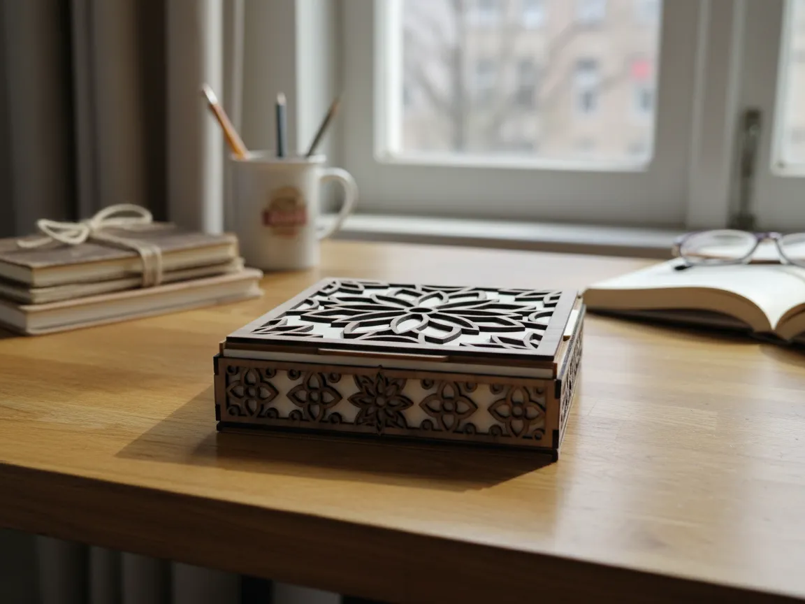 Mandala suare box with hinged lid | Free Files - Atomm