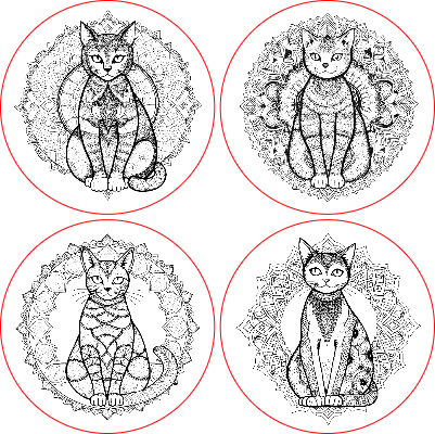 4 round cat coasters.xcs