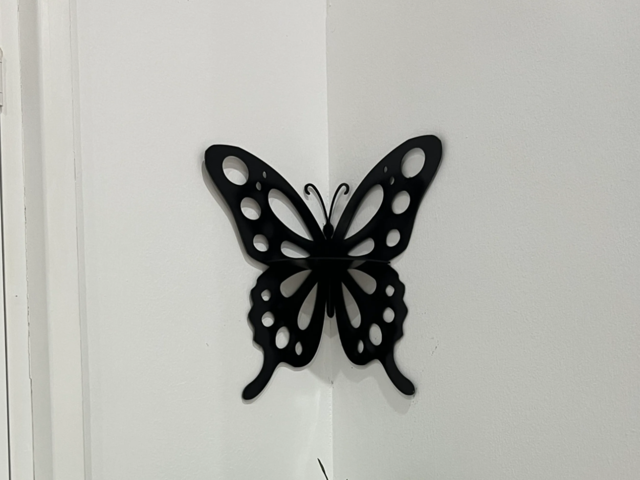 Laser Cut Black Butterfly Wall Art Decor exterior metal wall art idea
