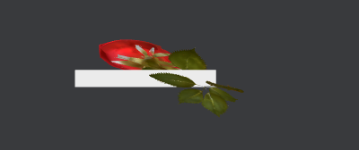 Rose 3d with name on keychain k9.xcs