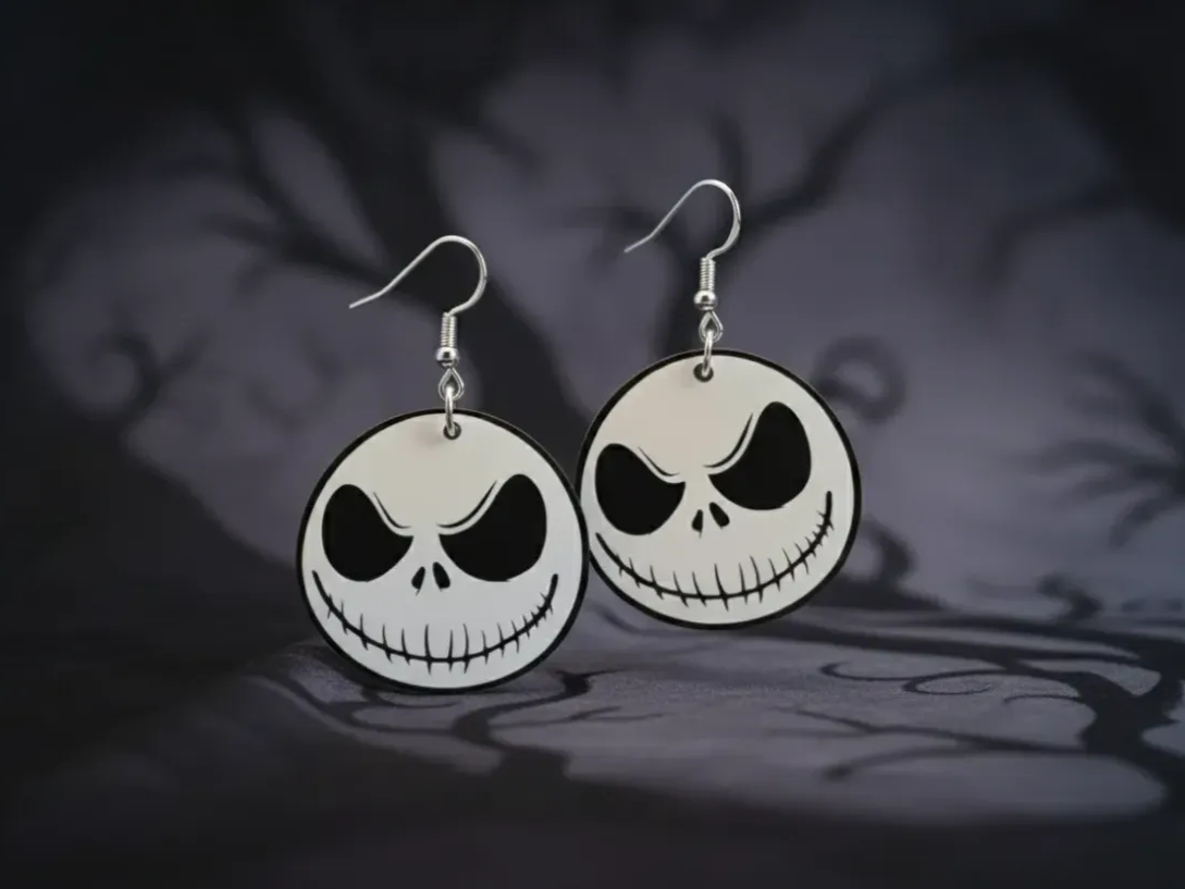 Jack Skellington Halloween Acrylic Earrings