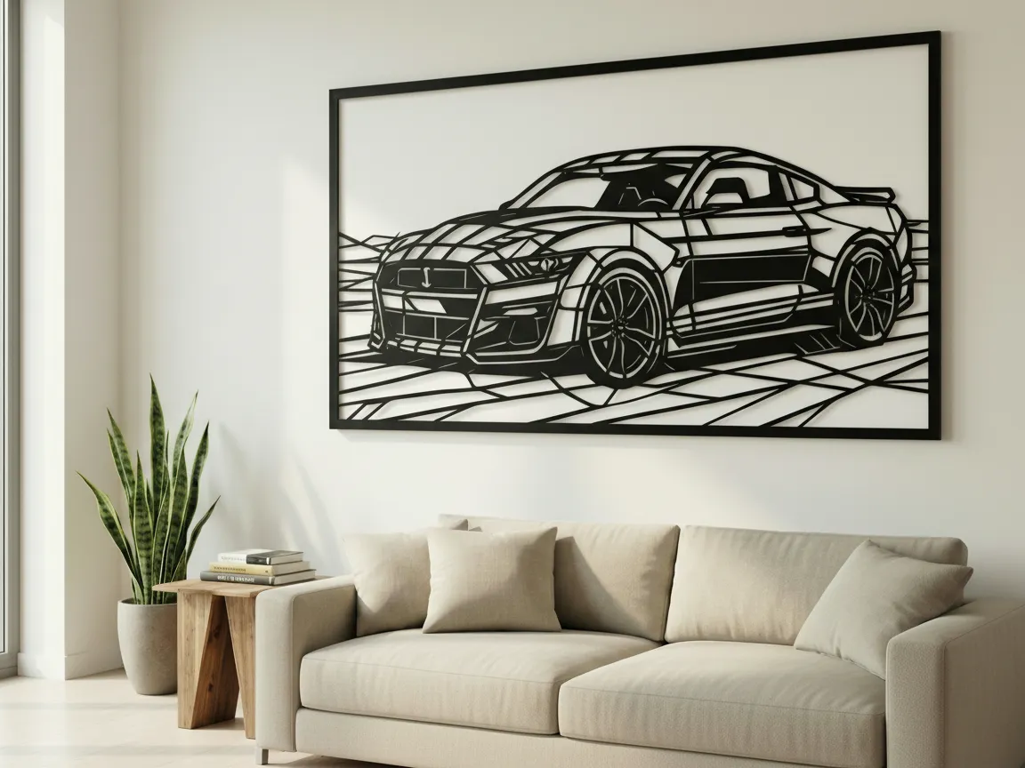Ford Mustang Shelby Cobra Wall Art metal wall art design