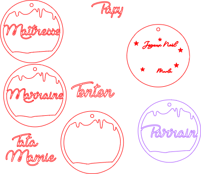 Boules de noël Xtool.xcs