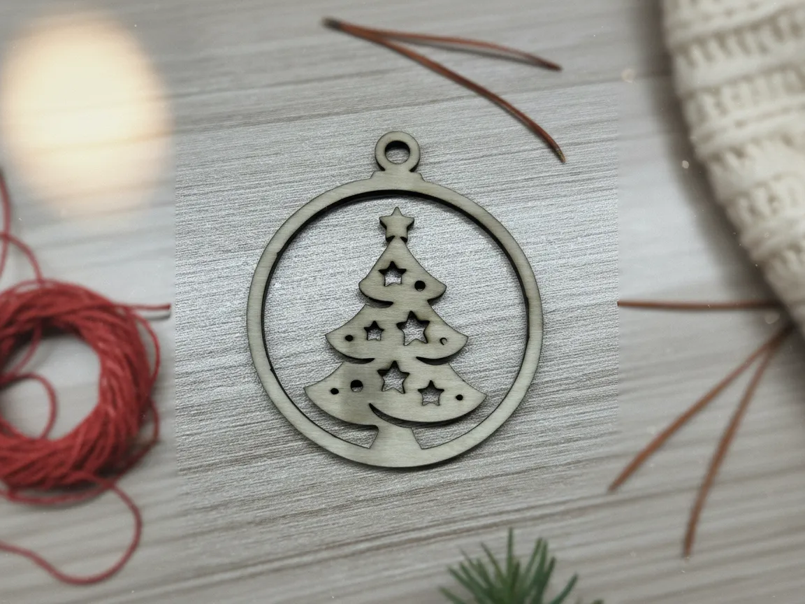 Star-Cutout Tree Ornament ceiling Christmas decoration idea