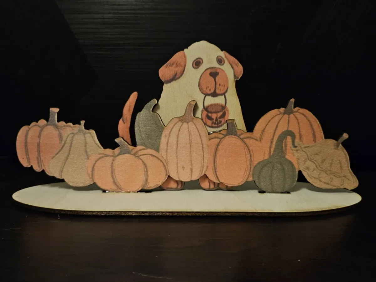 Trick-or-Treating 狗 Ornament萬聖節禮籃創意