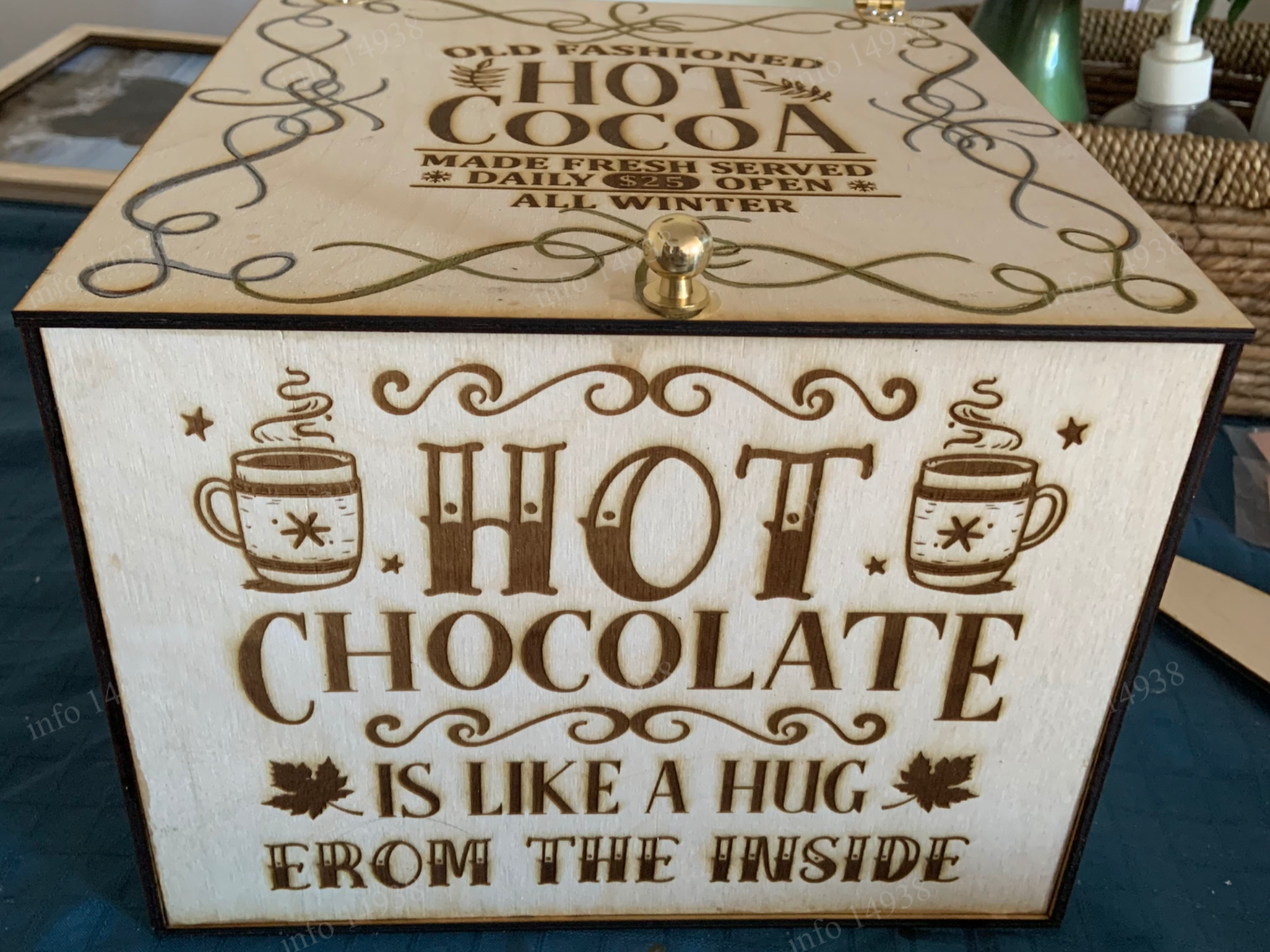Heiße-Schokolade-Box Weihnachts-Geschenkkorb-Idee