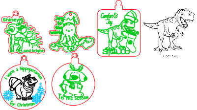 Festive animal ornaments to post.xcs