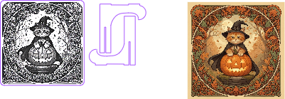 halloween kitty art nouveau style.xcs