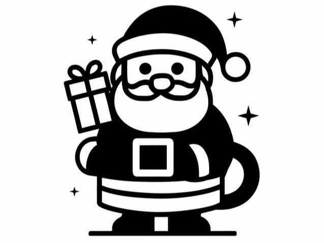 Design di una tazza di Natale incisa a tema Babbo Natale