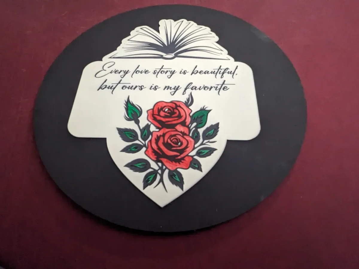 Plaque histoire d'amour (ValentineWeTime) idée de cadeau d'anniversaire pour sa femme