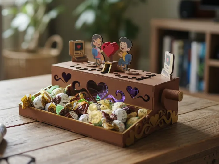 Automata Candy Storage Box (Love Box) gift box design