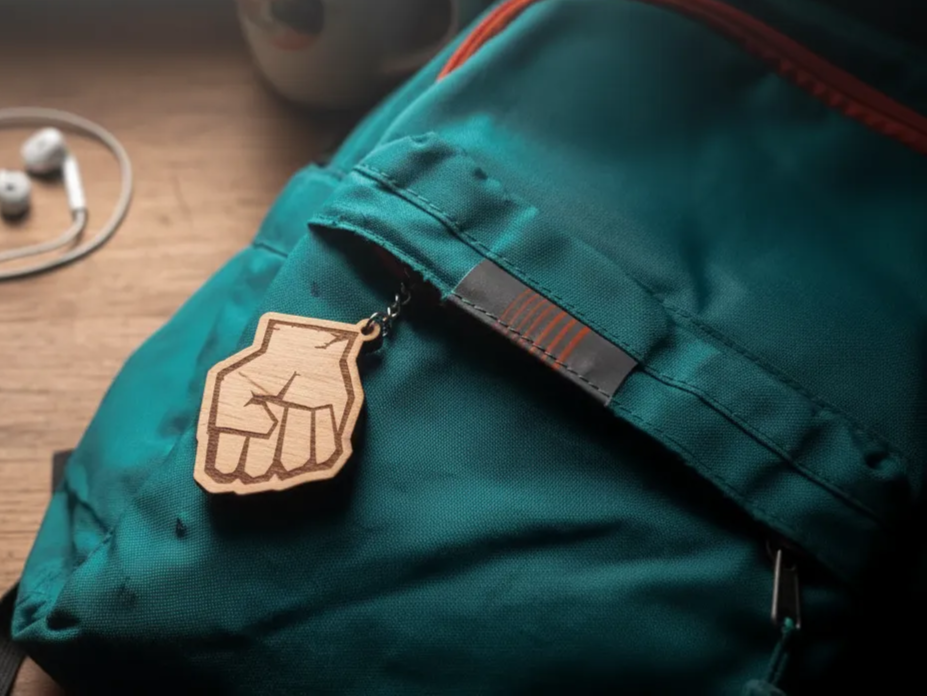 Wooden Hulk keychain gift idea
