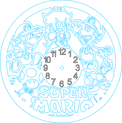 Super Mario Schallplattenuhr.xcs