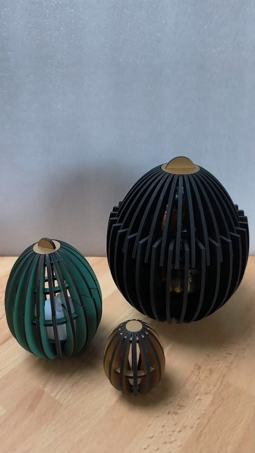 [Laser cut and engrave] Blooming Surprise Eggs - Modular Lasre-cut - Easter Containers