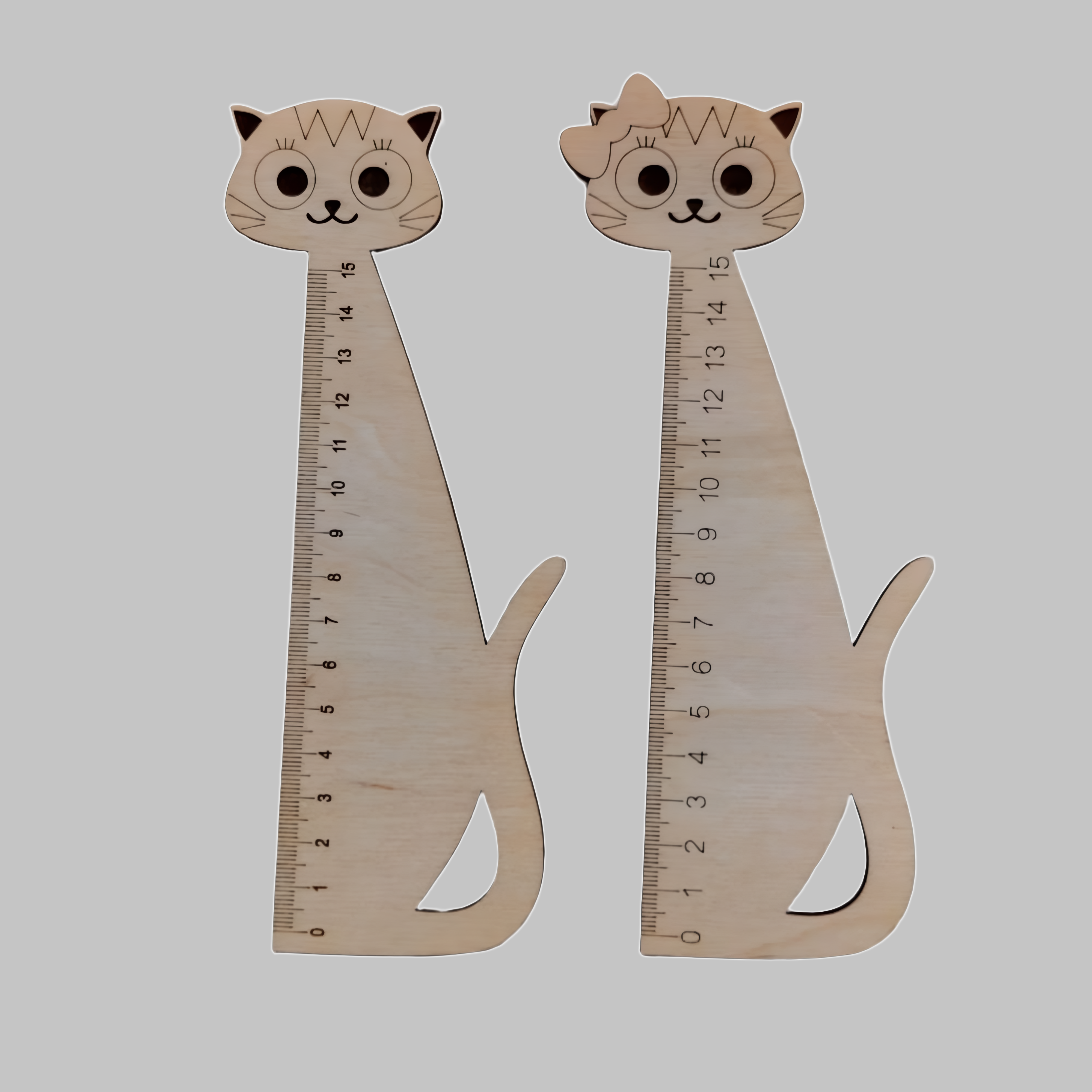 Fat Cat Ruler Patterns Laser cut and engrave | Laser Cut Cute Cat Shape Ruler Free Vector ...
